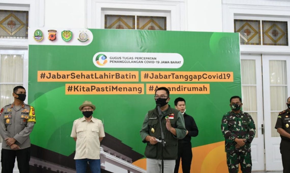 21.000 Petugas Mengamankan Penerapan kenormalan Baru Di Jawa Barat.