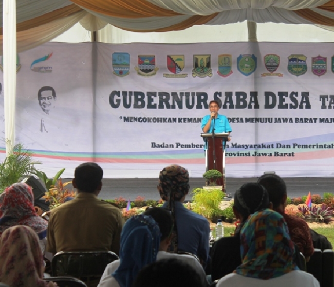 Gubernur Saba Desa 2014 Di Kabupaten Pangandaran