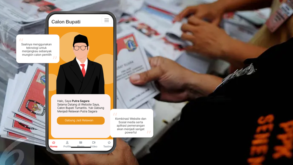 Mau Buat Website Profile Calon Bupati, Walikota dan Gubernur Plus Dapat Aplikasi Android? di CalonID!